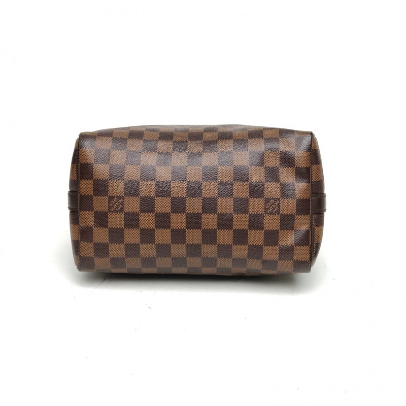 LOUIS VUITTON Speedy25配肩帶棕色棋盤格PVC2018-3