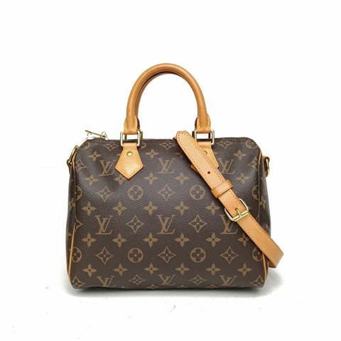 LOUIS VUITTON Speedy25配肩帶老花PVC2016