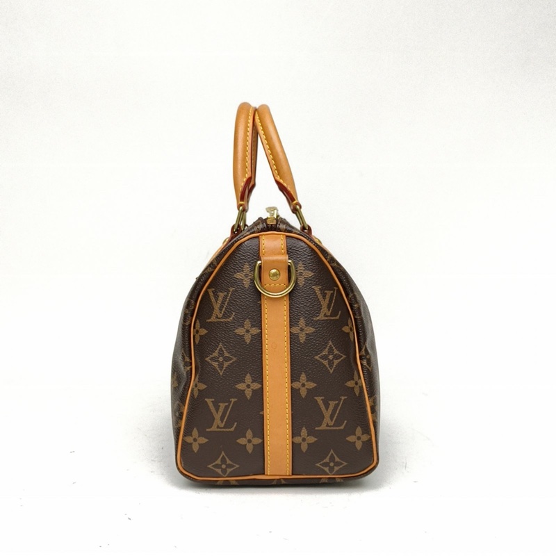 LOUIS VUITTON Speedy25配肩帶老花PVC2016-1