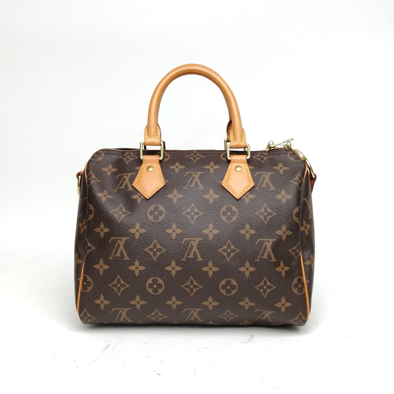 LOUIS VUITTON Speedy25配肩帶老花PVC2016-2