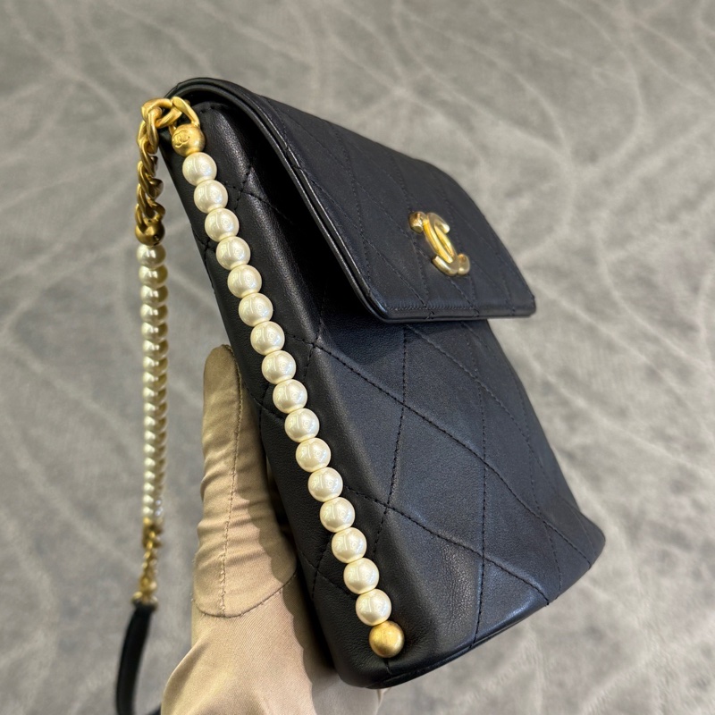 CHANEL香奈儿流浪珍珠嬉皮包，限量款很难买哦，31开，无附件-3