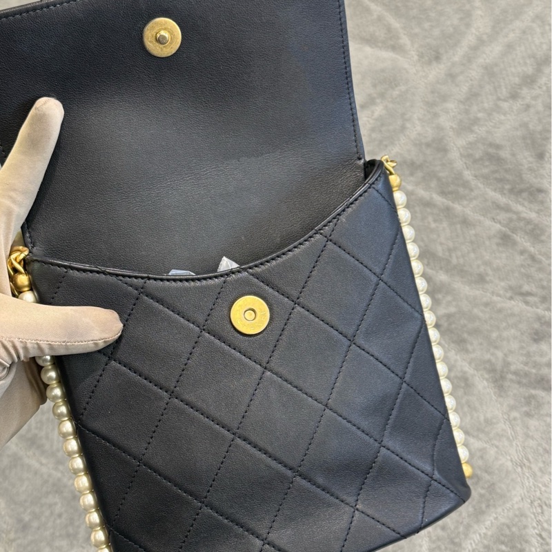 CHANEL香奈儿流浪珍珠嬉皮包，限量款很难买哦，31开，无附件-6