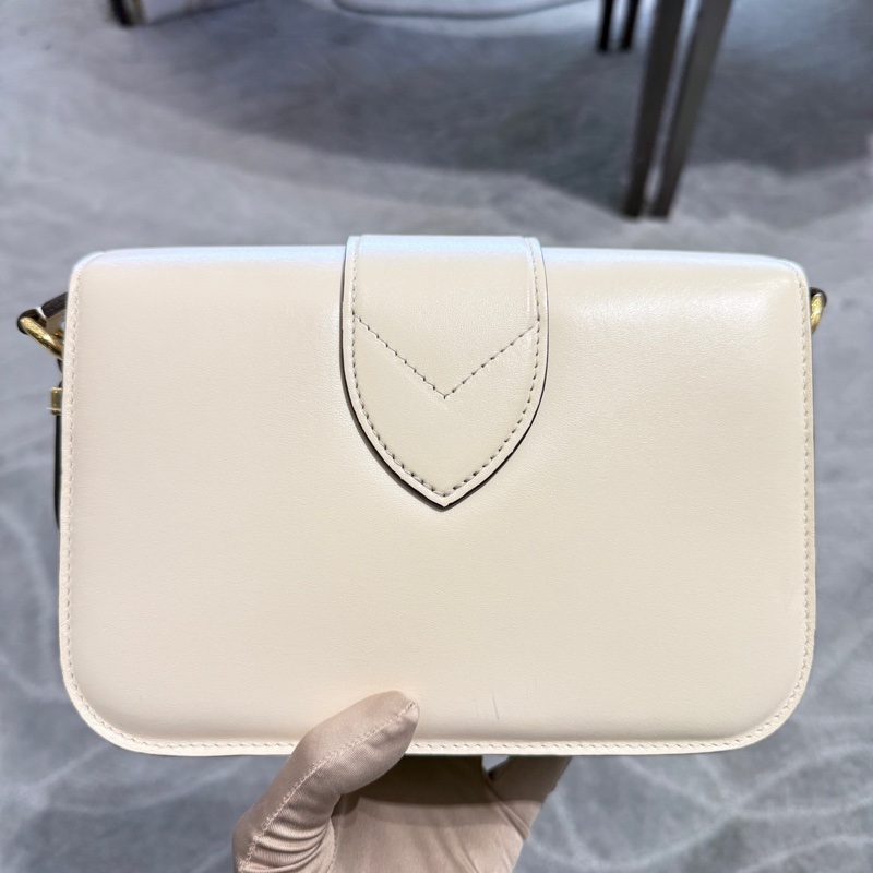 98新LV 路易威登 Pont9白色全皮單肩斜挎包，芯片款尺寸23*15*8-1