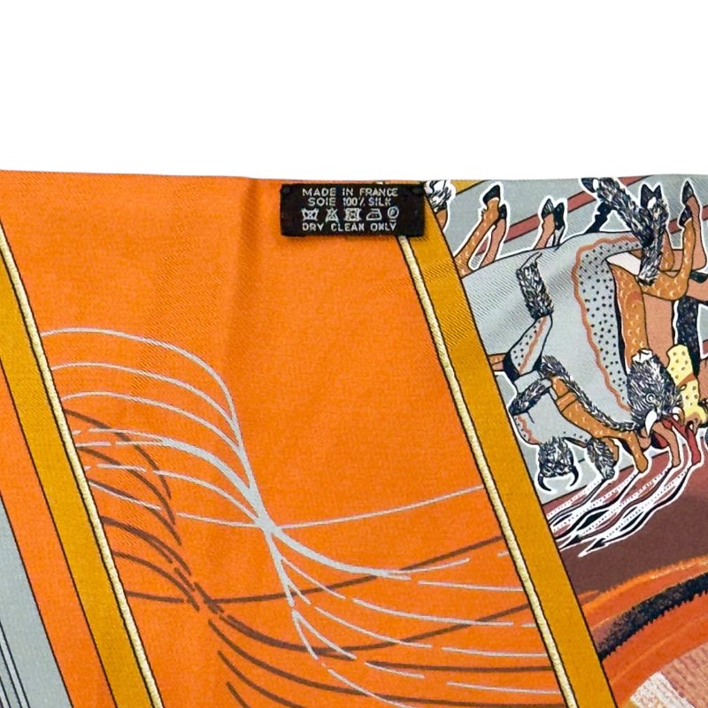 HERMES Carre en Carres Maxi Twilly 長絲巾-7