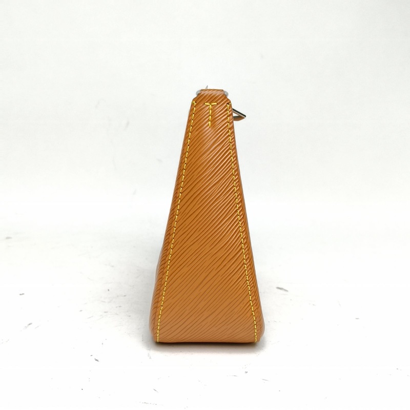 LOUIS VUITTON Marelle二合一腋下包焦糖色EPI水波紋牛皮銀扣晶片-1