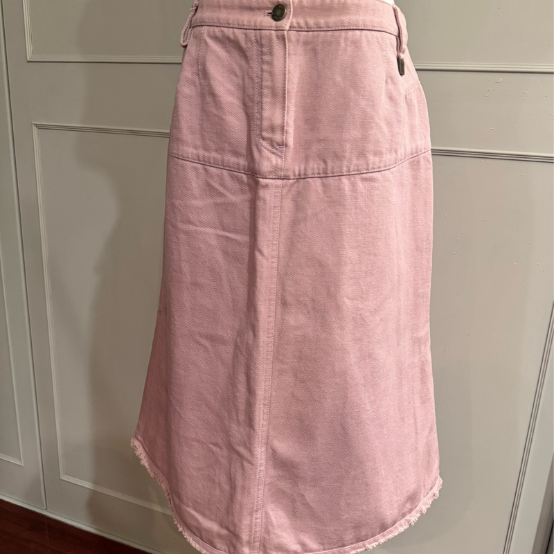 《新歡舊愛》全新正品LV路易威登紫粉紅色A幅中長版裙40適合M~L-1