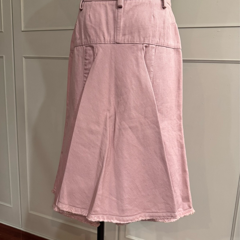 《新歡舊愛》全新正品LV路易威登紫粉紅色A幅中長版裙40適合M~L-6