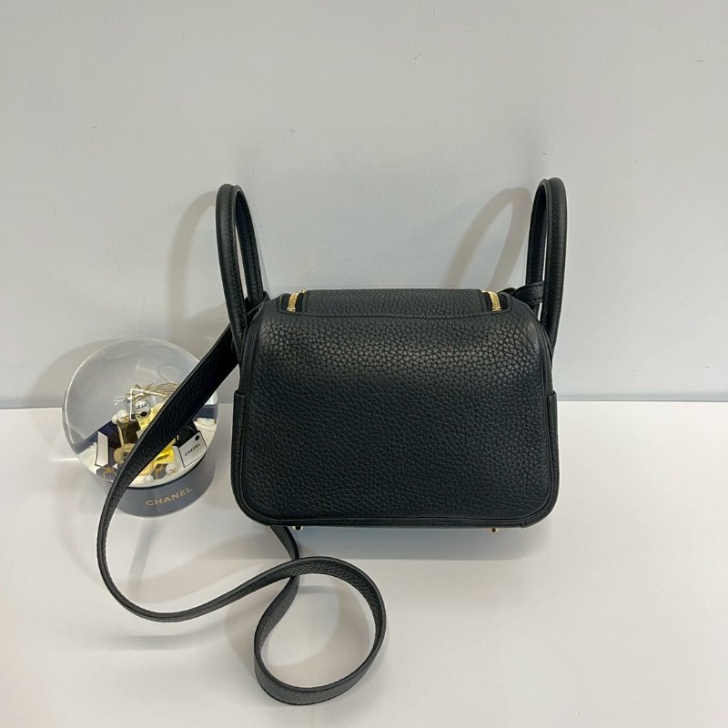 Hermes Mini Lindy 二代 黑金 全新 K 刻-1