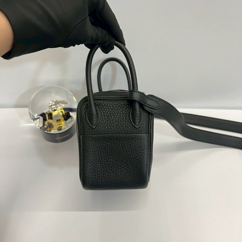 Hermes Mini Lindy 二代 黑金 全新 K 刻-2