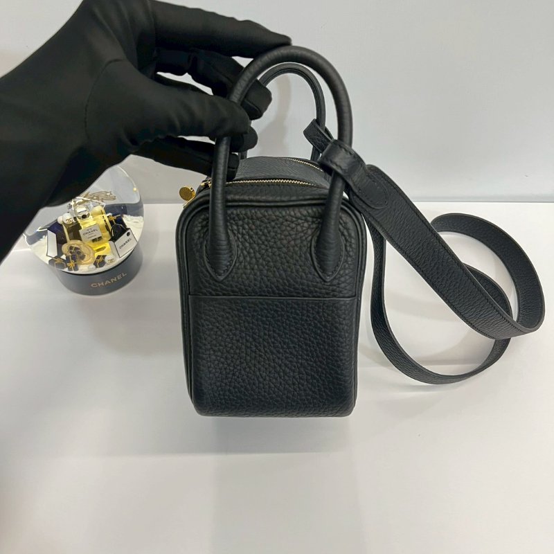 Hermes Mini Lindy 二代 黑金 全新 K 刻-3