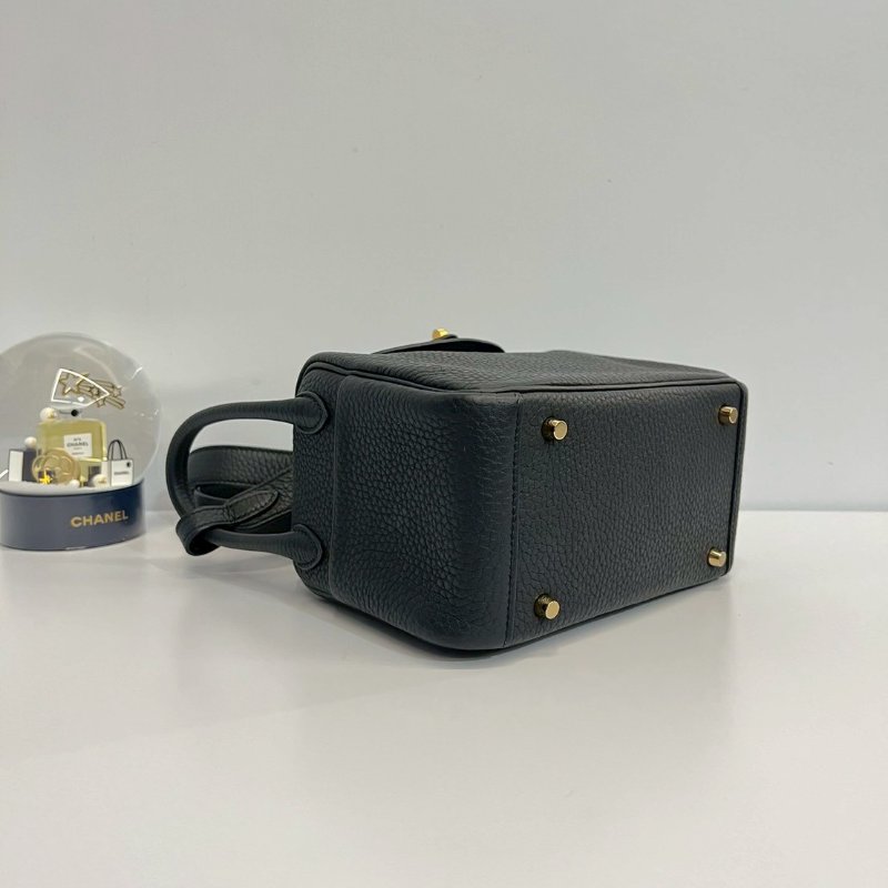 Hermes Mini Lindy 二代 黑金 全新 K 刻-4