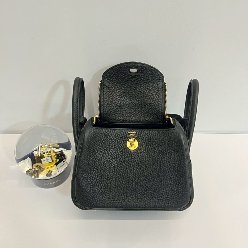 Hermes Mini Lindy 二代 黑金 全新 K 刻-7