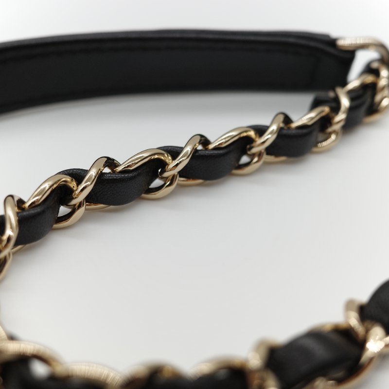 Chanel 香奈兒 Trendy CC 手把經典黑色 菱格紋絎縫 小羊皮 翻蓋式兩用包 肩背包 斜背包手提包-22