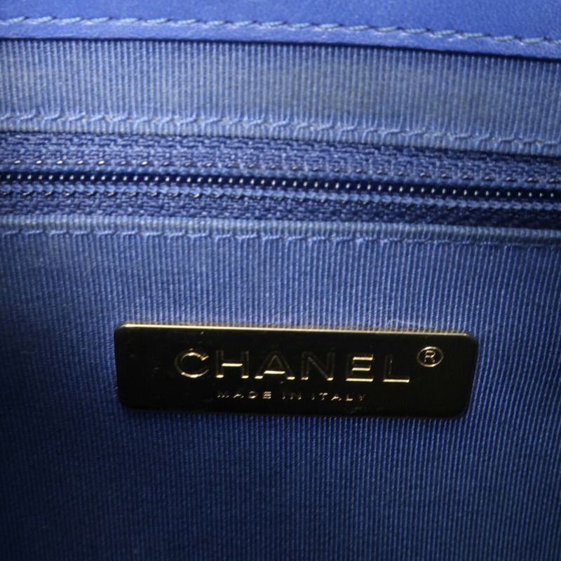 CHANEL 牛皮皮革2 Way Shoulder Bag金扣鏈帶手挽肩背兩用袋-14