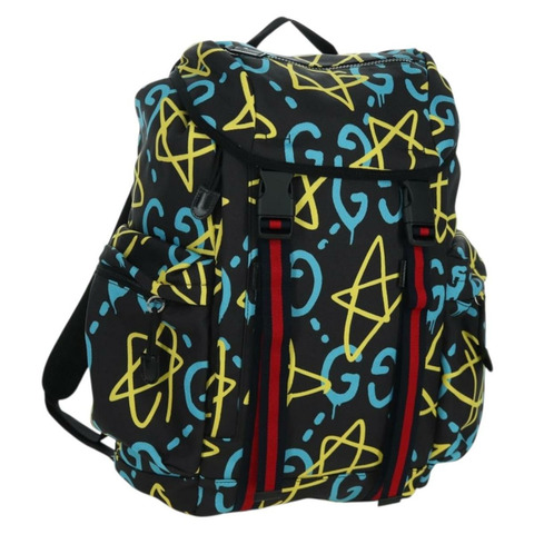 GUCCI Gucci Ghost Sherry Line帆布多色雙肩包 429037 正品 gh1884M