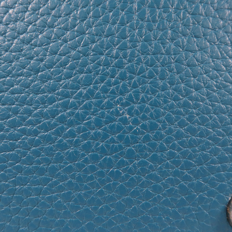 HERMES 【Hermes Fair】Clemence皮革Bolide 31銀扣手挽袋Bleu Izmir-8
