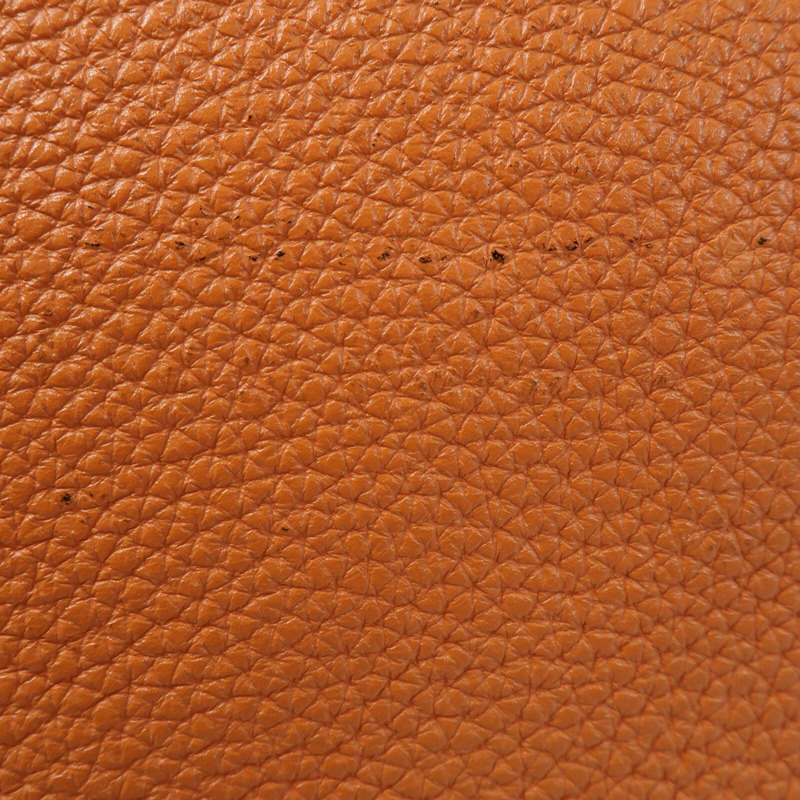HERMES 【Hermes Fair】Togo皮革Birkin 30銀扣手挽袋Orange-12