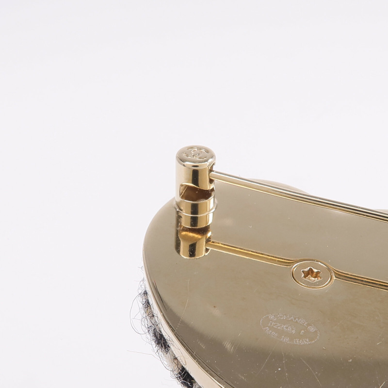 CHANEL 金屬/粗花呢Brooch胸針-5