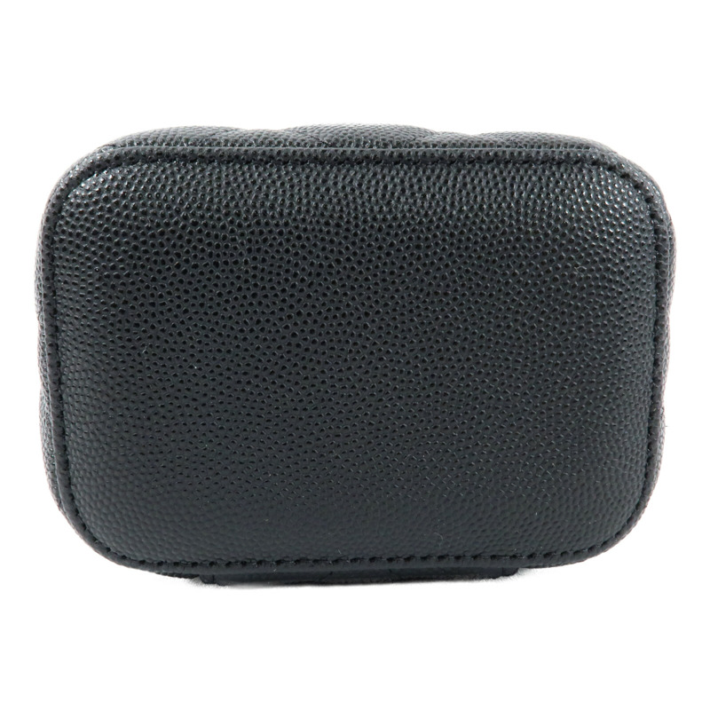 CHANEL 牛皮皮革Small Vanity Case金扣鏈帶肩背袋-3