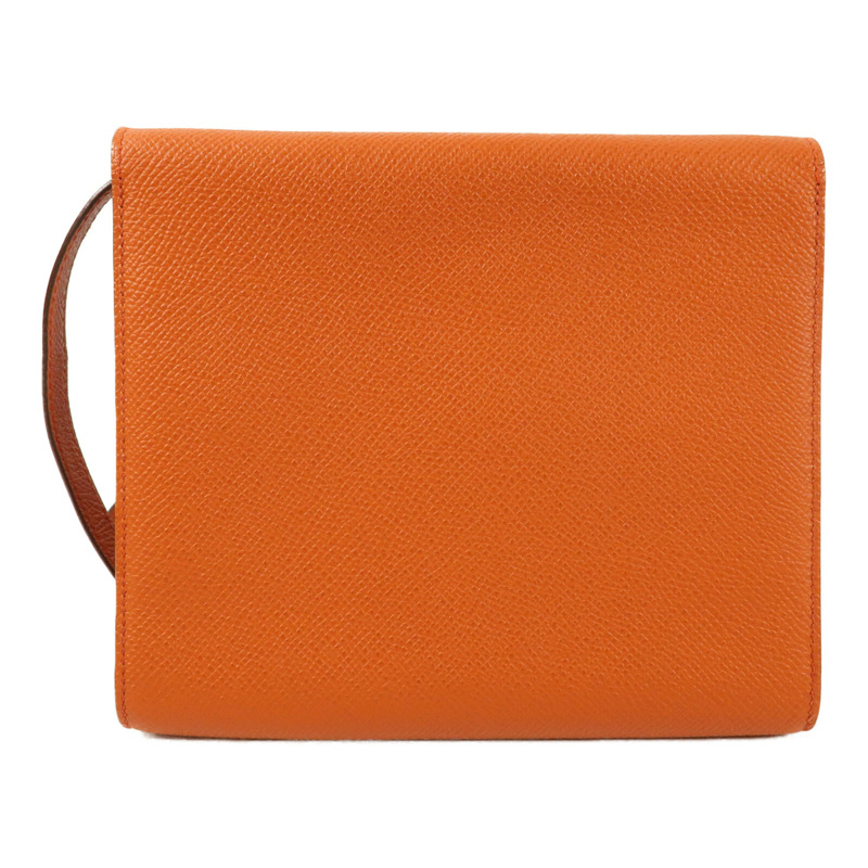 HERMES 【Hermes Fair】Epsom皮革Clic 16銀扣肩背袋Cuivre-1