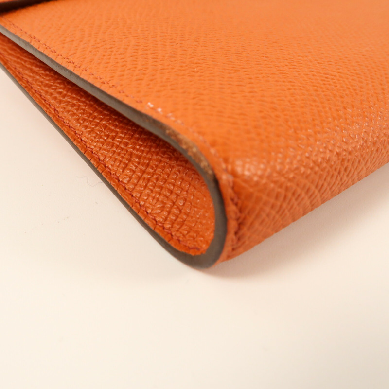 HERMES 【Hermes Fair】Epsom皮革Clic 16銀扣肩背袋Cuivre-4