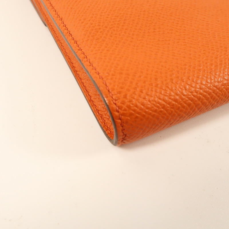 HERMES 【Hermes Fair】Epsom皮革Clic 16銀扣肩背袋Cuivre-6