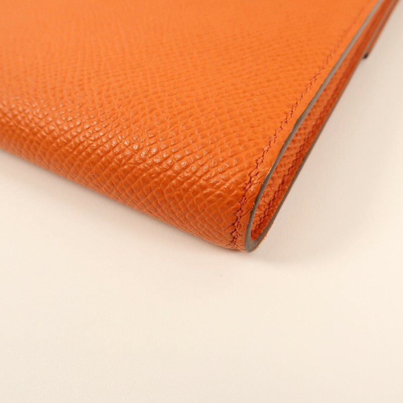 HERMES 【Hermes Fair】Epsom皮革Clic 16銀扣肩背袋Cuivre-7