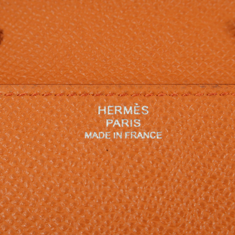 HERMES 【Hermes Fair】Epsom皮革Clic 16銀扣肩背袋Cuivre-8