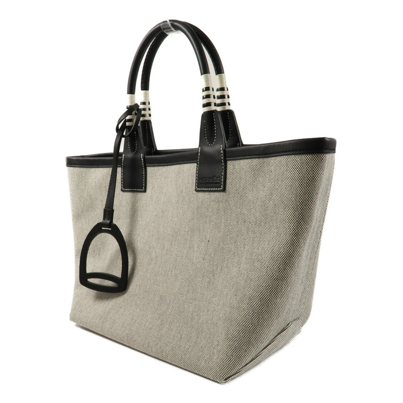 HERMES 【Hermes Fair】帆布Steeple 25手挽袋-2