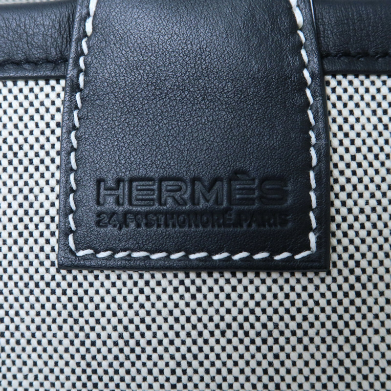 HERMES 【Hermes Fair】帆布Steeple 25手挽袋-10