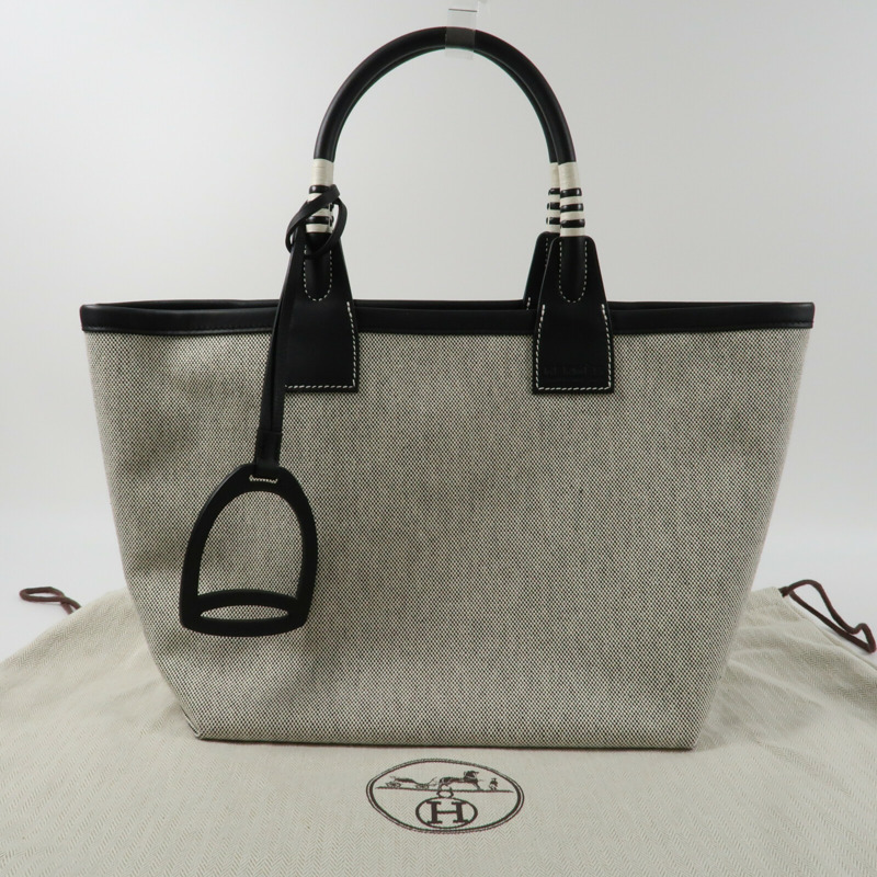 HERMES 【Hermes Fair】帆布Steeple 25手挽袋-15