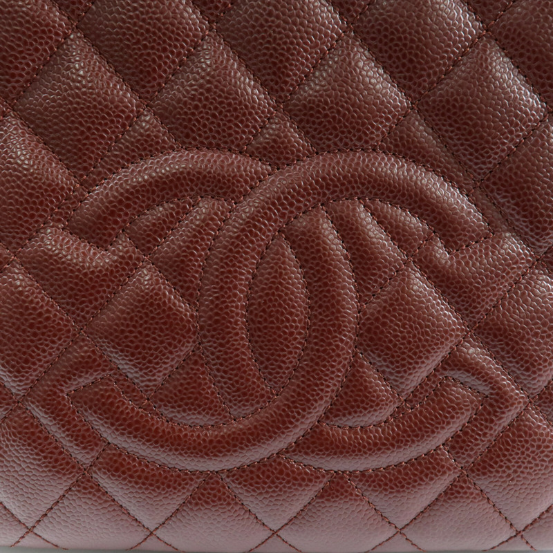 CHANEL 牛皮皮革PST Petite Shopping Tote Bag銀扣肩背袋-4