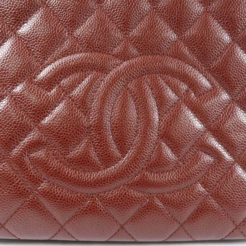 CHANEL 牛皮皮革PST Petite Shopping Tote Bag銀扣肩背袋-5