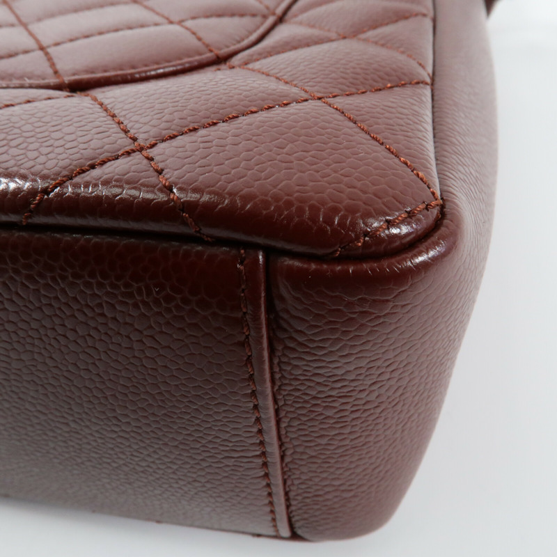 CHANEL 牛皮皮革PST Petite Shopping Tote Bag銀扣肩背袋-13