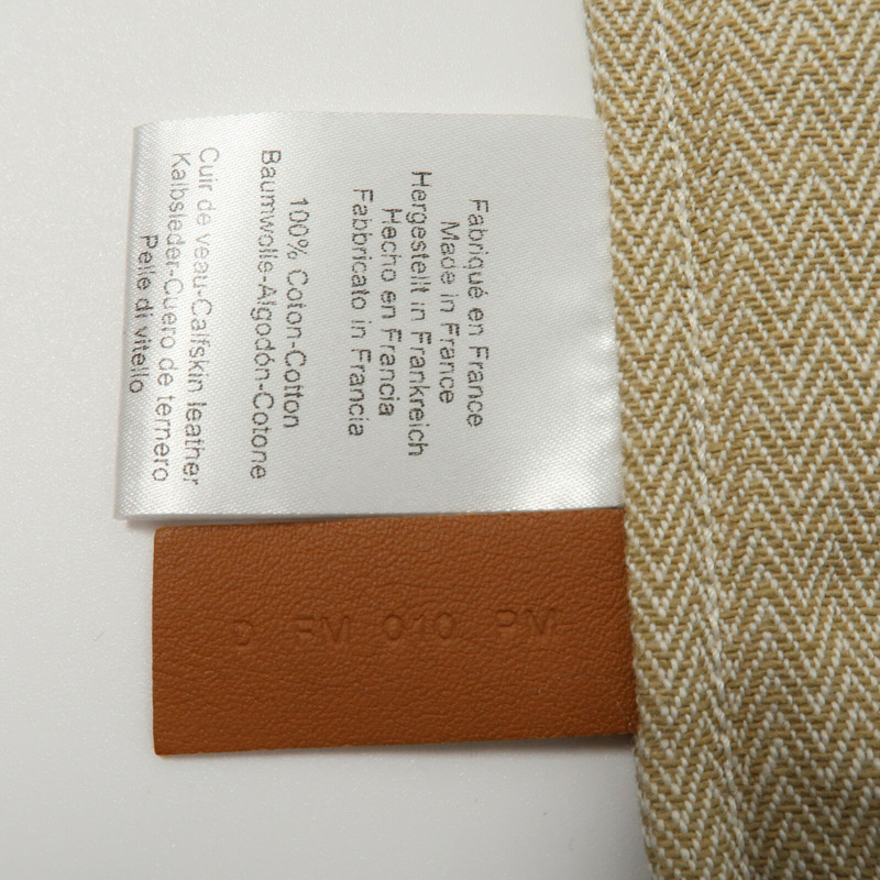HERMES 【Hermes Fair】帆布/Swift皮革Aline銀扣肩背袋-12