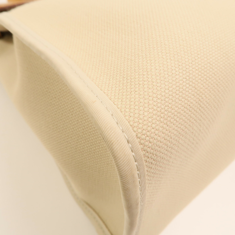 HERMES 【Hermes Fair】帆布Herbag PM銀扣手挽肩背兩用袋Beton-14