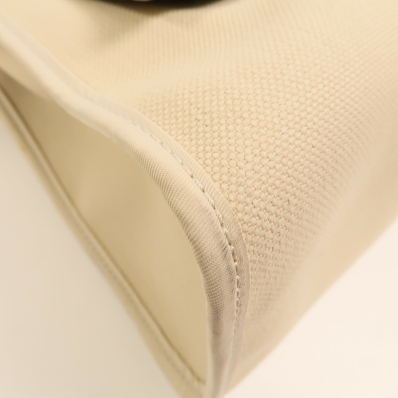 HERMES 【Hermes Fair】帆布Herbag PM銀扣手挽肩背兩用袋Beton-16