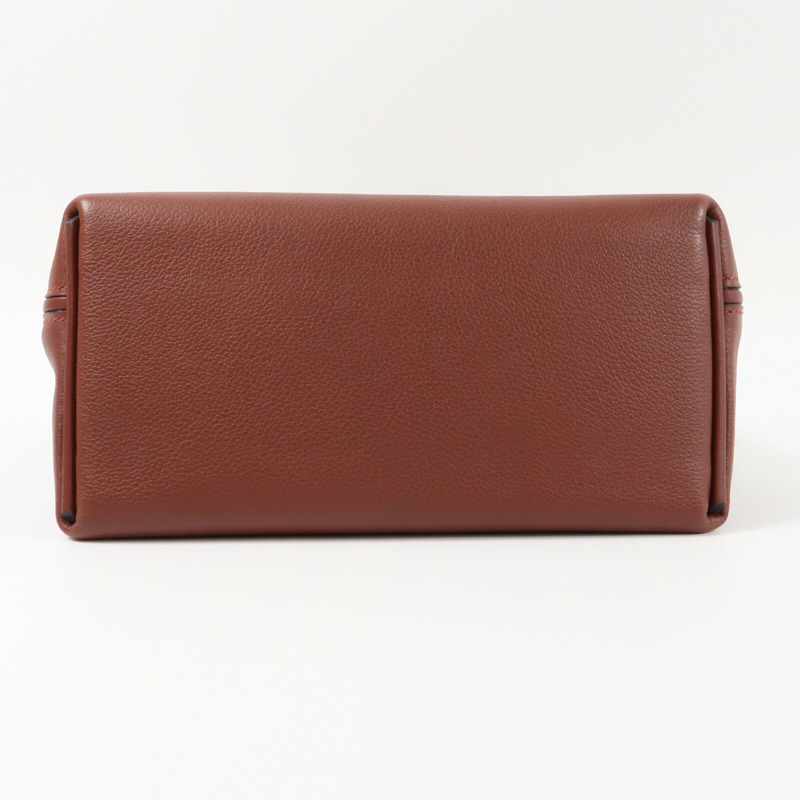 HERMES 【Hermes Fair】Evercolor皮革24/24 Mini銀扣手挽肩背兩用袋Rougeh-3