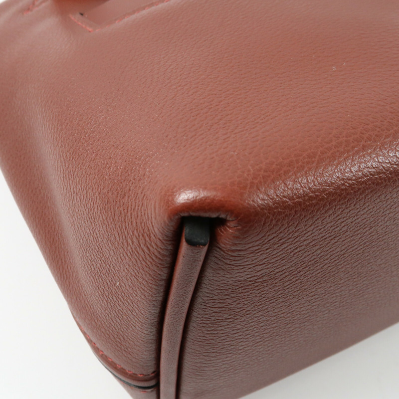 HERMES 【Hermes Fair】Evercolor皮革24/24 Mini銀扣手挽肩背兩用袋Rougeh-6