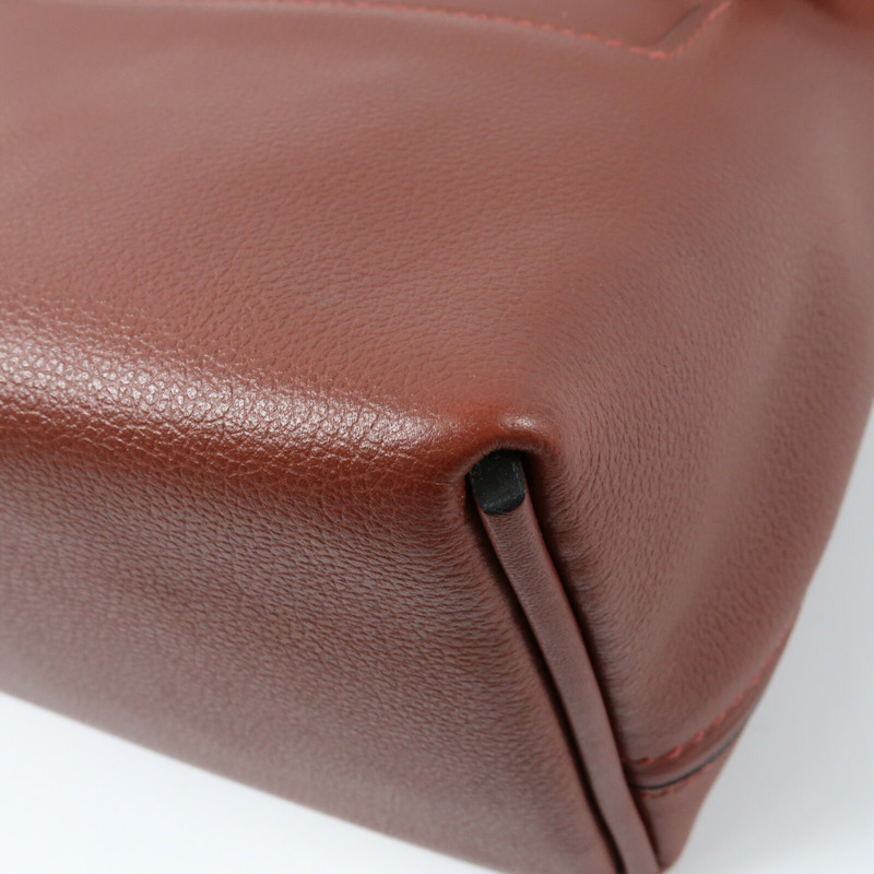 HERMES 【Hermes Fair】Evercolor皮革24/24 Mini銀扣手挽肩背兩用袋Rougeh-7