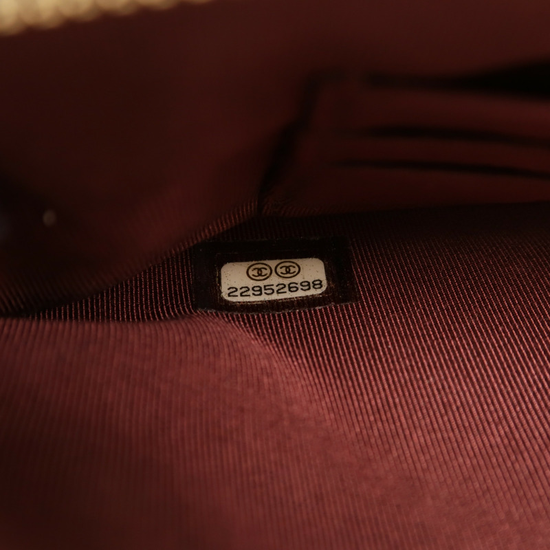 CHANEL 牛皮皮革Double Zip Clutch金扣鏈帶肩背袋-7