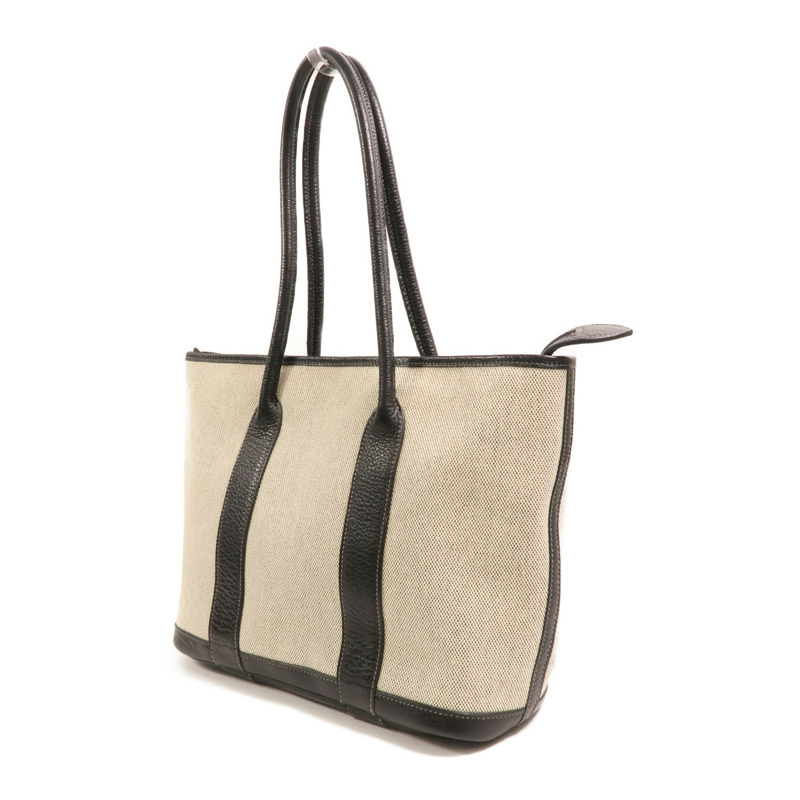 HERMES 【Hermes Fair】帆布Garden Party Zip銀扣手挽袋-2