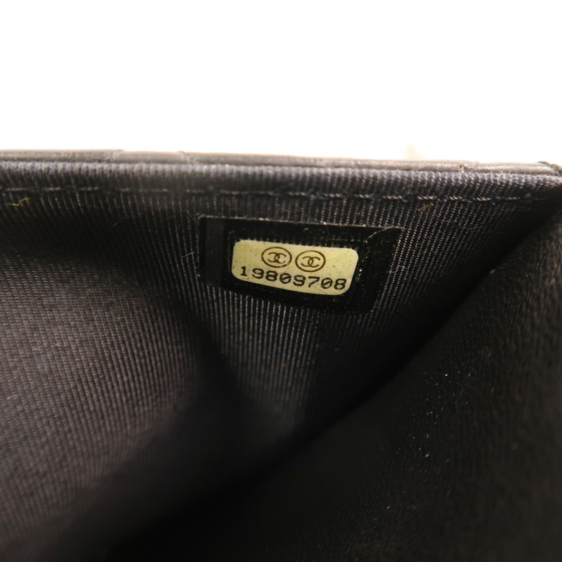 CHANEL 羊皮皮革WOC Wallet On Chain銀扣鏈帶肩背袋-7