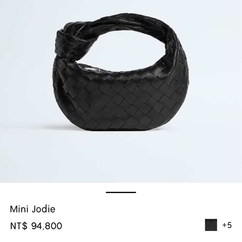 BOTTEGA VENETA ✨BV Mini Jodie 9成新 黑色 銀色拉鍊-0