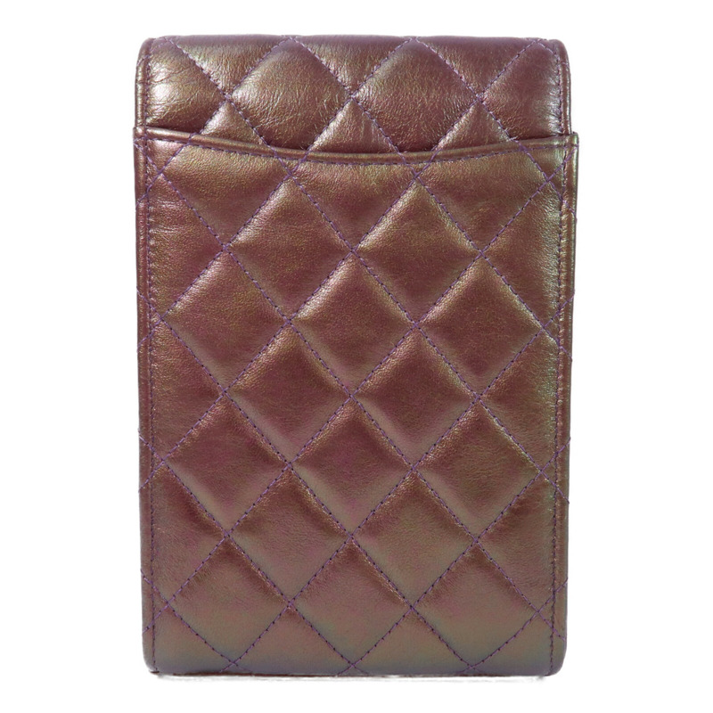 CHANEL 羊皮皮革Phone Case金扣鏈帶肩背袋-1