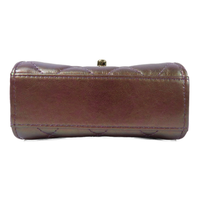 CHANEL 羊皮皮革Phone Case金扣鏈帶肩背袋-3