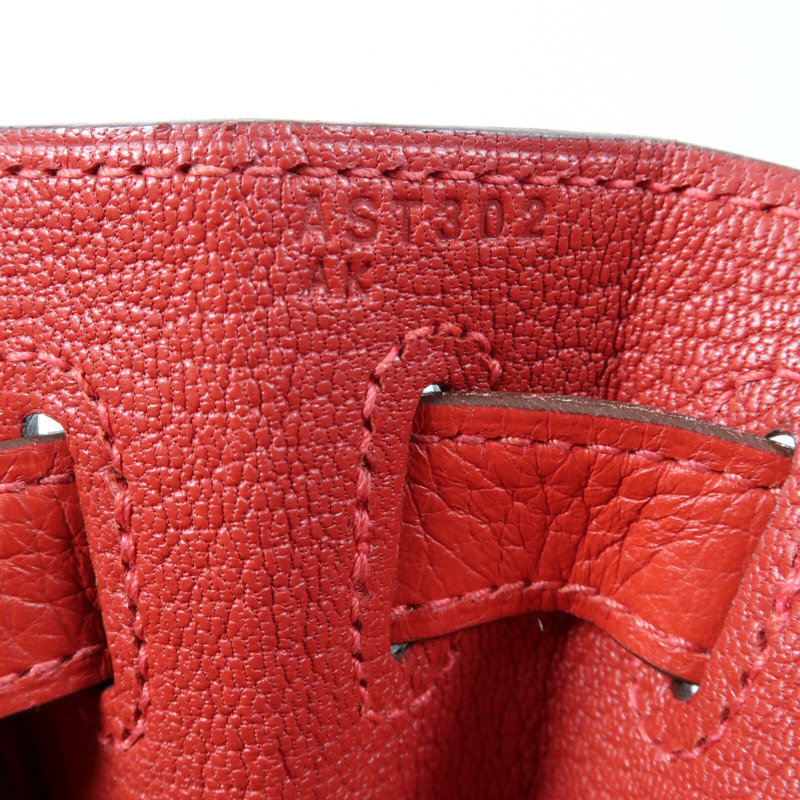 HERMES 【Hermes Fair】Togo皮革Kelly 28銀扣手挽肩背兩用袋Rouge Casaque-15
