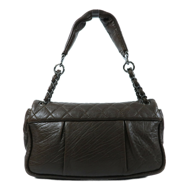 CHANEL 牛皮皮革Shoulder Bag銀扣鏈帶肩背袋-1