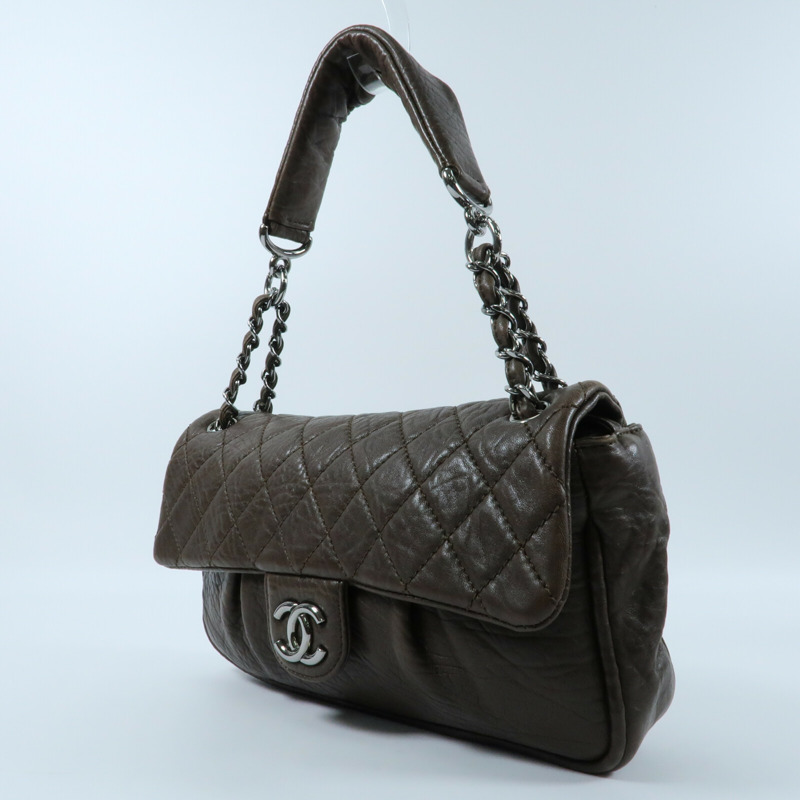 CHANEL 牛皮皮革Shoulder Bag銀扣鏈帶肩背袋-2