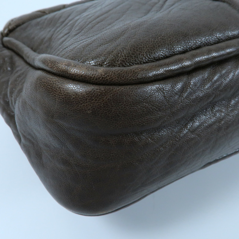 CHANEL 牛皮皮革Shoulder Bag銀扣鏈帶肩背袋-6